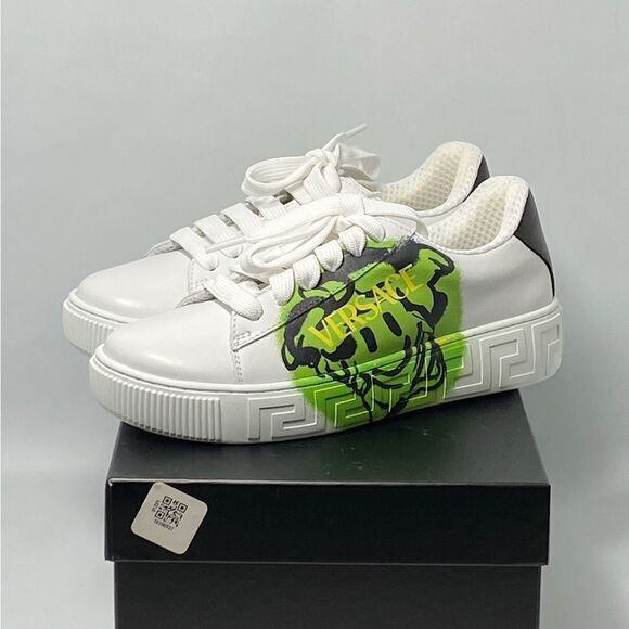 Versace Kids Medusa Smile low-top sneakers size 34 - Picture 11 of 13